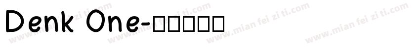 Denk One字体转换